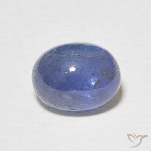 2.92ct طبيعي أزرق أرجوانى كهربائى تنزانيت, بيضوي, نصف شفاف