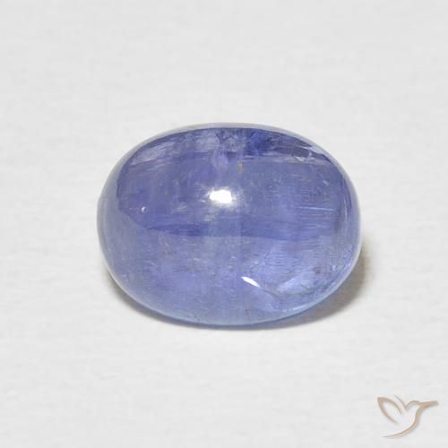 3.87ct طبيعي ازرق غامق تنزانيت, بيضوي, نصف شفاف