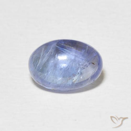 1.88ct طبيعي أزرق فاتح تنزانيت, بيضوي, شفاف