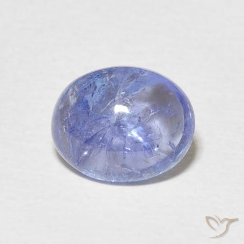 3.25ct طبيعي أزرق أرجوانى كهربائى تنزانيت, بيضوي, شفاف