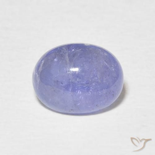 2.50ct طبيعي أزرق بنفسجى كثيف تنزانيت, بيضوي, نصف شفاف