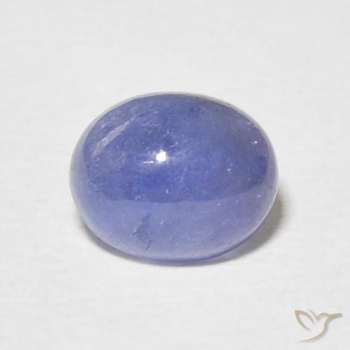 2.81ct طبيعي أزرق بنفسجى كثيف تنزانيت, بيضوي, نصف شفاف