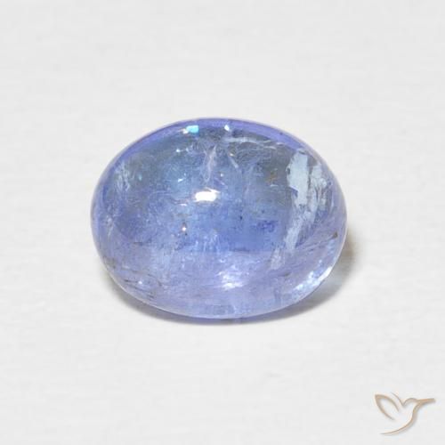 2.57ct طبيعي أزرق باستيلى تنزانيت, بيضوي, شفاف
