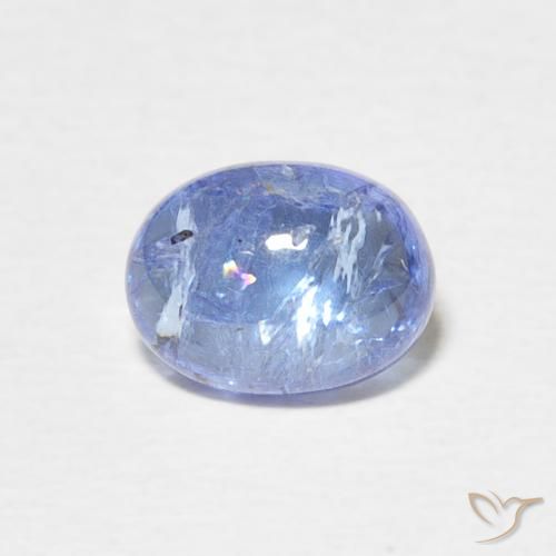 1.90ct طبيعي أزرق فاتح تنزانيت, بيضوي, شفاف