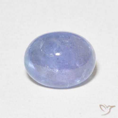 3.65ct طبيعي أزرق أرجوانى فاتح تنزانيت, بيضوي, شفاف