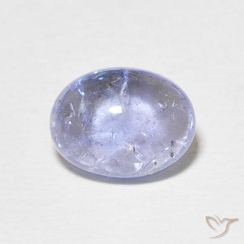 3.51ct طبيعي أزرق أرجوانى فاتح تنزانيت, بيضوي, شفاف