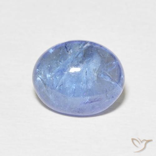 3.40ct طبيعي أزرق فاتح تنزانيت, بيضوي, شفاف