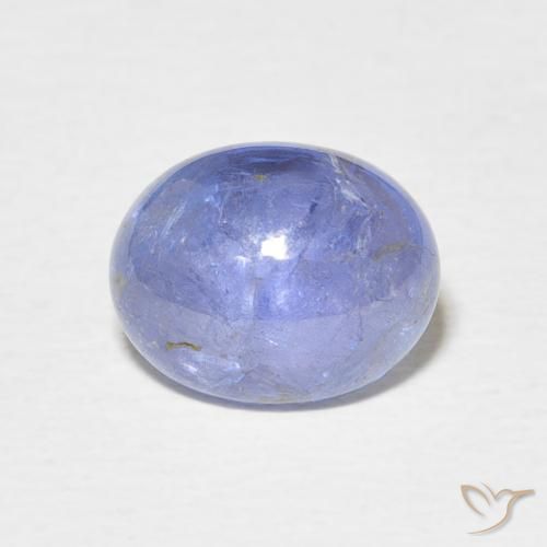 3.69ct طبيعي أزرق بنفسجى تنزانيت, بيضوي, شفاف