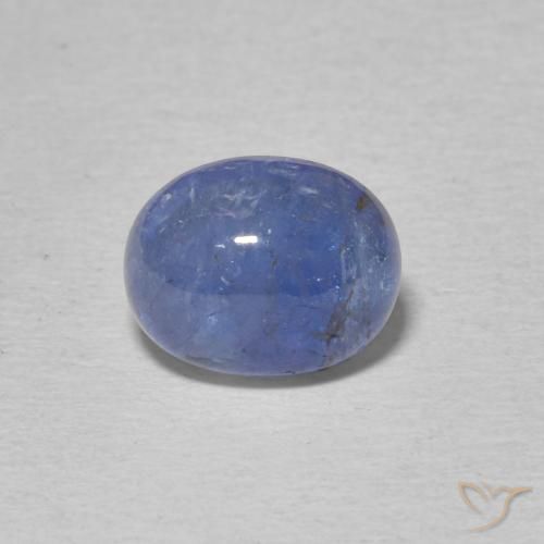 2.86ct طبيعي أزرق بنفسجى كثيف تنزانيت, بيضوي, نصف شفاف