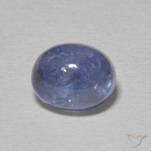 5.08ct طبيعي أزرق بنفسجى تنزانيت, بيضوي, شفاف