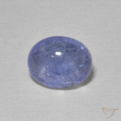 3.74ct طبيعي أزرق بنفسجى كثيف تنزانيت, بيضوي, شفاف