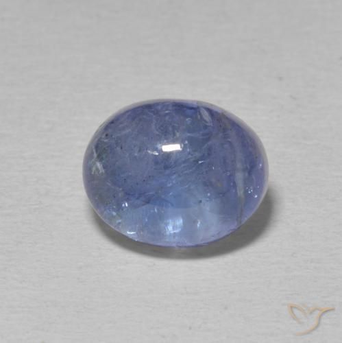 4.73ct طبيعي أزرق فاتح تنزانيت, بيضوي, شفاف