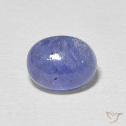 3.23ct طبيعي أزرق بنفسجى كثيف تنزانيت, بيضوي, نصف شفاف