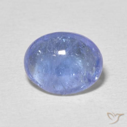 2.89ct طبيعي أزرق أرجوانى فاتح تنزانيت, بيضوي, شفاف