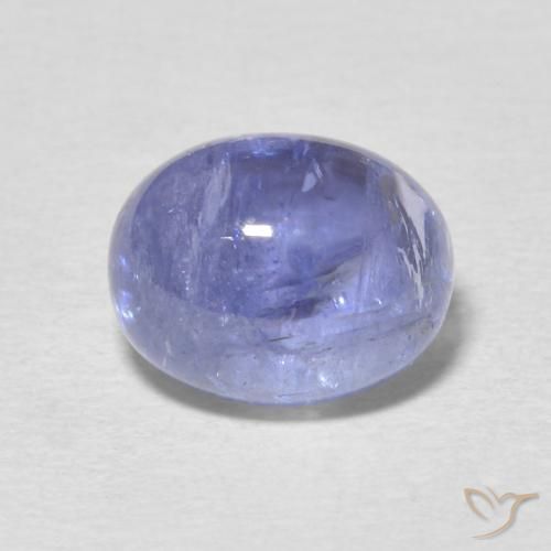 4.40ct طبيعي أزرق بنفسجى فاتح تنزانيت, بيضوي, شفاف