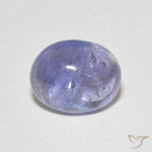 3.57ct طبيعي أزرق بنفسجى كثيف تنزانيت, بيضوي, شفاف