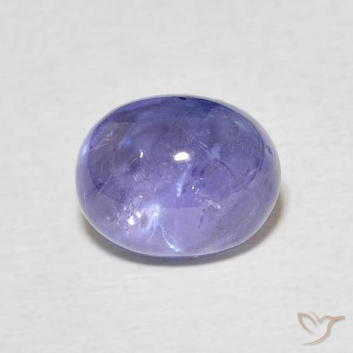 3.22ct طبيعي أزرق بنفسجى كثيف تنزانيت, بيضوي, شفاف