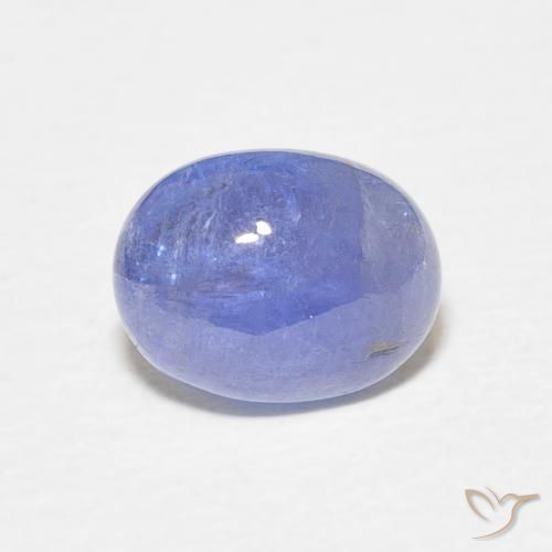 2.57ct طبيعي أزرق بنفسجى كثيف تنزانيت, بيضوي, نصف شفاف