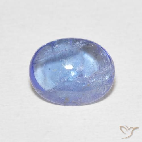 2.87ct طبيعي أزرق بنفسجى فاتح تنزانيت, بيضوي, شفاف