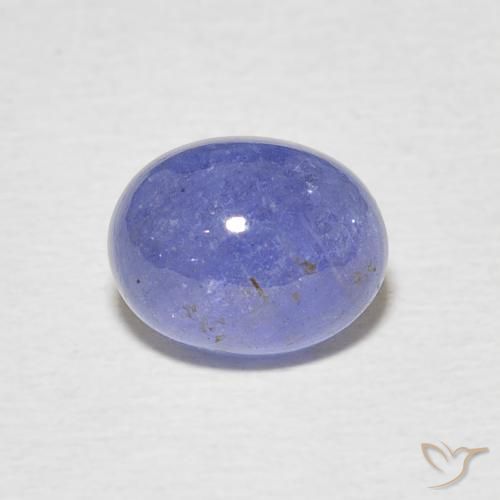 3.04ct طبيعي أزرق بنفسجى كثيف تنزانيت, بيضوي, نصف شفاف