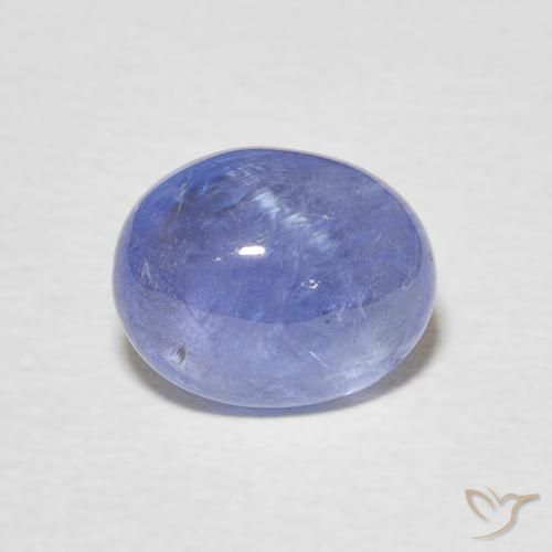3.56ct طبيعي أزرق بنفسجى كثيف تنزانيت, بيضوي, شفاف