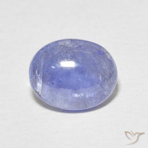 3.09ct طبيعي أزرق بنفسجى كثيف تنزانيت, بيضوي, شفاف