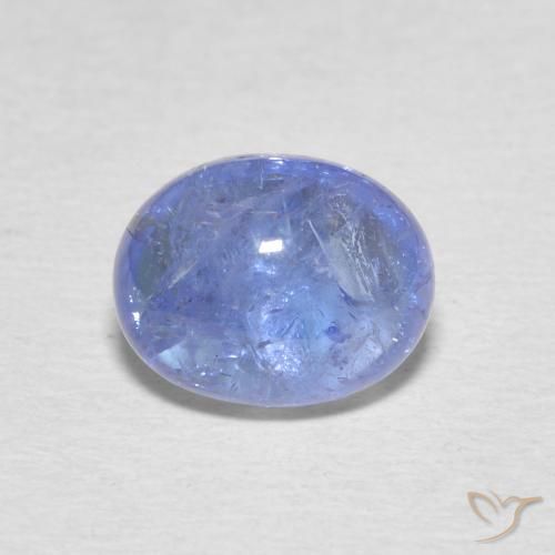2.86ct طبيعي أزرق فاتح تنزانيت, بيضوي, شفاف