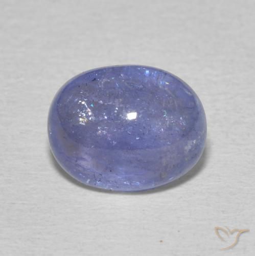 3.31ct طبيعي أزرق بنفسجى كثيف تنزانيت, بيضوي, شفاف