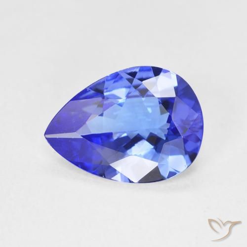 2.30ct طبيعي أزرق حيوى تنزانيت, شكل الكمثرى, VVS