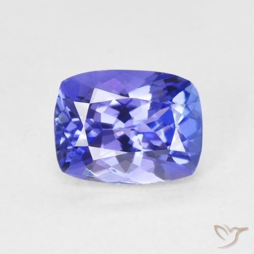 2.29ct طبيعي أزرق بنفسجى غامق تنزانيت, وسادة, VVS
