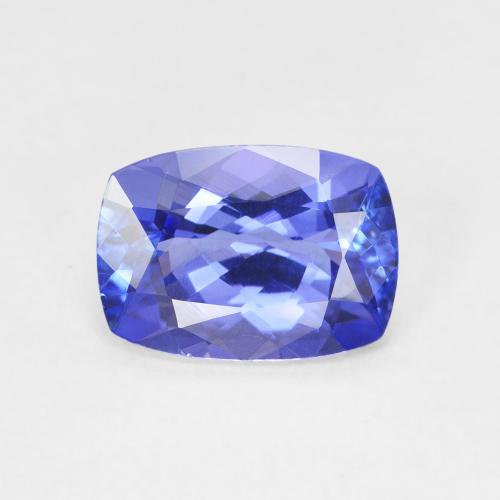 2.47ct طبيعي أزرق بنفسجى غامق تنزانيت, وسادة, VVS