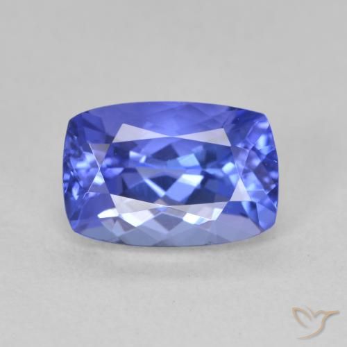 2.21ct طبيعي أزرق بنفسجى تنزانيت, وسادة, VVS
