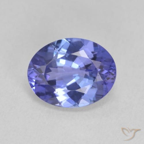 1.95ct طبيعي أزرق بنفسجى كثيف تنزانيت, بيضوي, VVS-VS