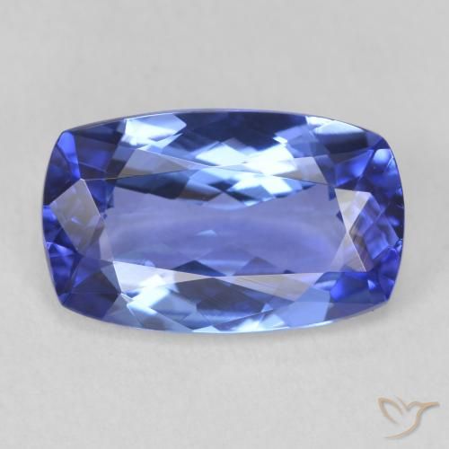 2.88ct طبيعي أزرق تنزانيت, وسادة, VVS