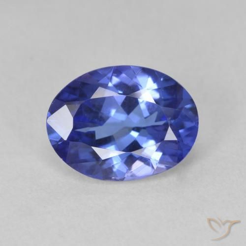 1.84ct طبيعي أزرق بحرى متوسك تنزانيت, بيضوي, VVS