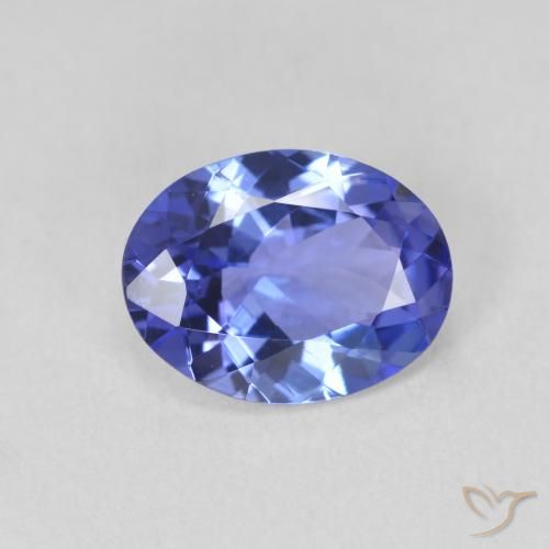 1.64ct طبيعي أزرق تنزانيت, بيضوي, VVS