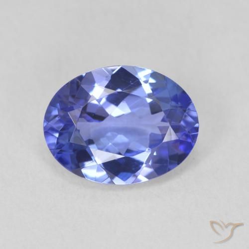 1.88ct طبيعي أزرق تنزانيت, بيضوي, VVS