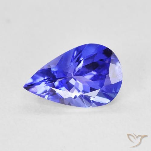 1.18ct طبيعي أزرق حيوى تنزانيت, شكل الكمثرى, VVS