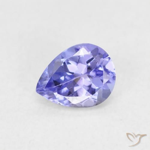 0.36ct طبيعي أزرق كهربائى تنزانيت, شكل الكمثرى, VVS-VS