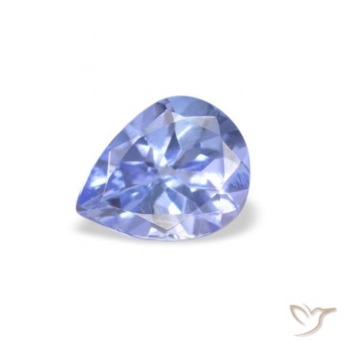 0.32ct طبيعي أزرق باستيلى تنزانيت, شكل الكمثرى, قليلا جدا