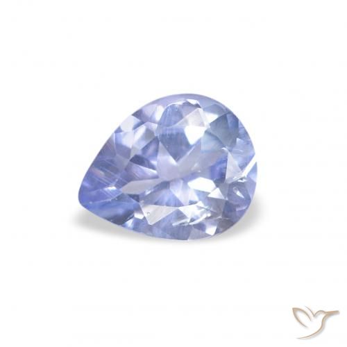 0.37ct طبيعي أزرق فاتح تنزانيت, شكل الكمثرى, قليلا جدا