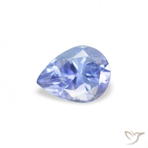 0.36ct طبيعي أزرق باستيلى تنزانيت, شكل الكمثرى, قليلا جدا
