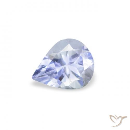 0.35ct طبيعي أزرق باستيلى تنزانيت, شكل الكمثرى, قليلا جدا