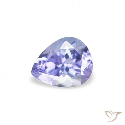 0.43ct طبيعي ازرق غامق تنزانيت, شكل الكمثرى, قليلا جدا