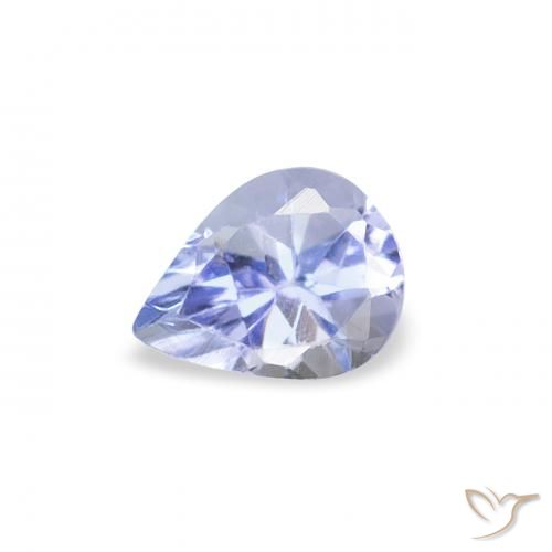 0.37ct طبيعي أزرق باستيلى تنزانيت, شكل الكمثرى, قليلا جدا