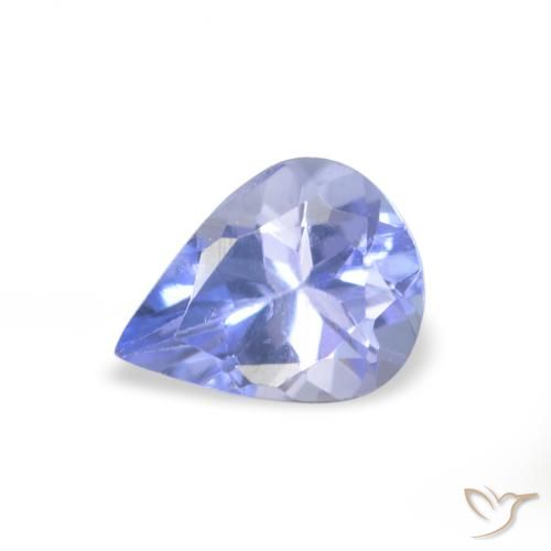 0.32ct طبيعي أزرق فاتح تنزانيت, شكل الكمثرى, VVS-VS