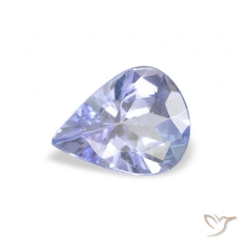 0.30ct طبيعي أزرق باستيلى تنزانيت, شكل الكمثرى, VVS-VS