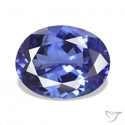 4.80ct أزرق بنفسجى تنزانيت, بيضوي, IF