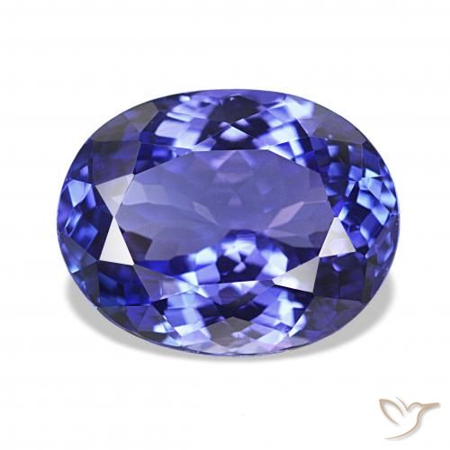5.56ct ازرق غامق تنزانيت, بيضوي, IF