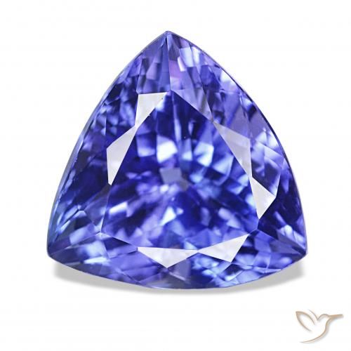 5.66ct ازرق غامق تنزانيت, مثلثى, IF